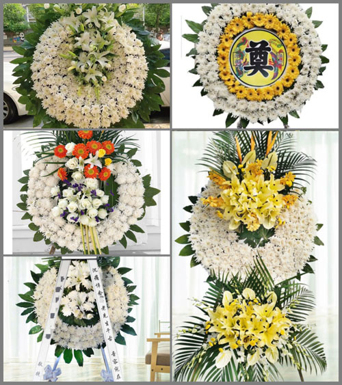 四川成都邛崃市临济镇凉水村花圈速递